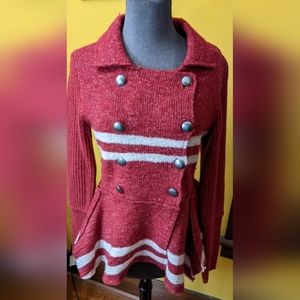 Free People Peplum Cardigan